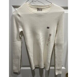 Original Ralph LaurenPolo Jeans Co. White Shirt  Ribbed Long Sleeve Womens Small